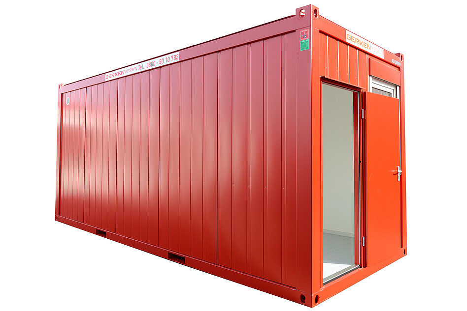 Bürocontainer mit WC/Toilette zum Mieten (Bauleiter-Container) MBSC 6025 01-01